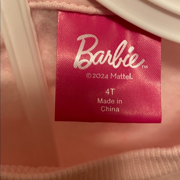 Barbie Girls Pink Sweatshirt…size 4T - Picture 3 of 5